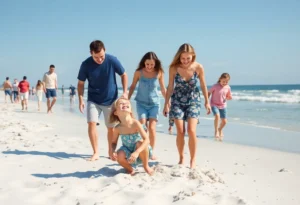 Family spending quality time on a Hilton Head beach