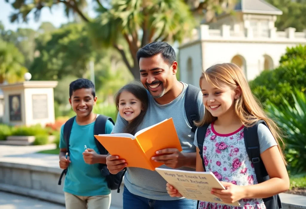 Families enjoying educational experiences on Hilton Head Island